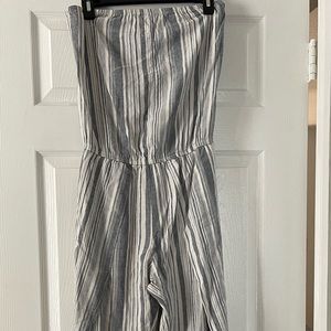 Off The Shoulder Jumpsuit, side of legs are slit